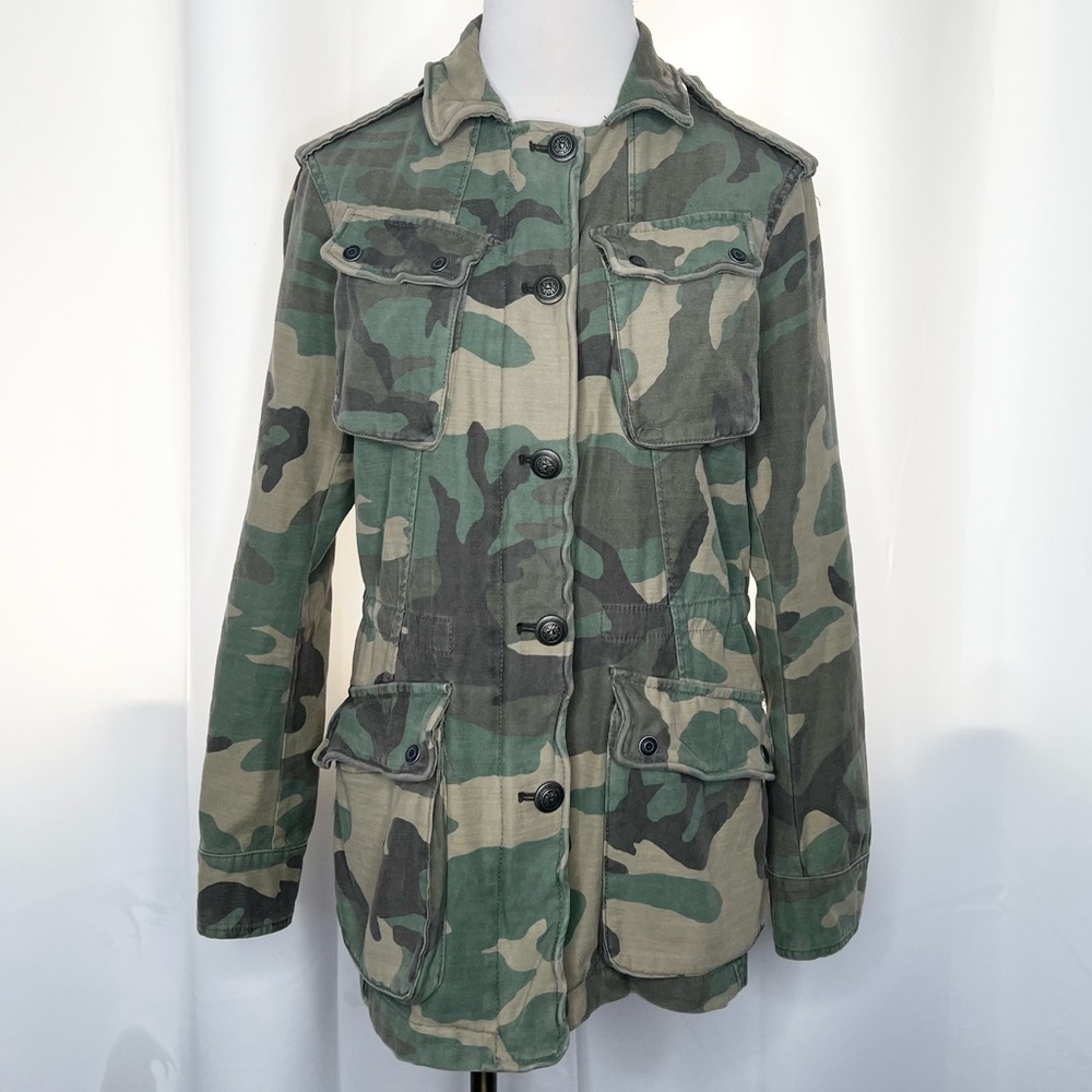 FREE PEOPLE Not Your Brother’s Camo Surplus Jacket